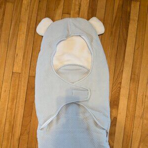 Warm quilted baby bunting